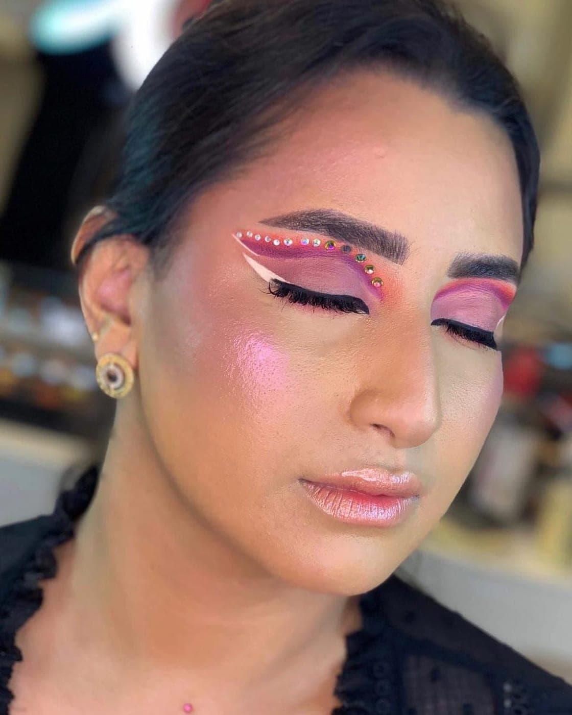 Editorial makeup artistry