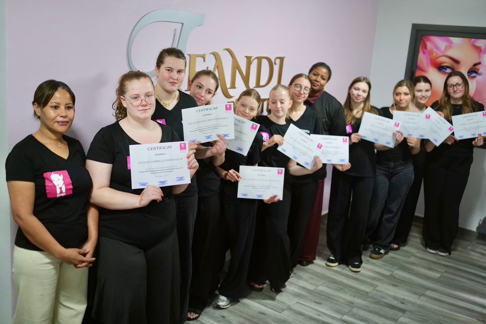 Certificate ceremony for the IPEFA Verviers (Belgium) students in Agadir